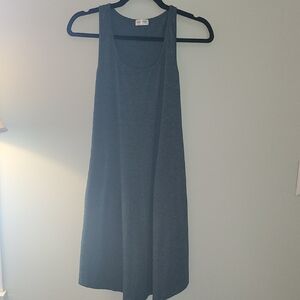 Teal Mid-length Dress With Pockets